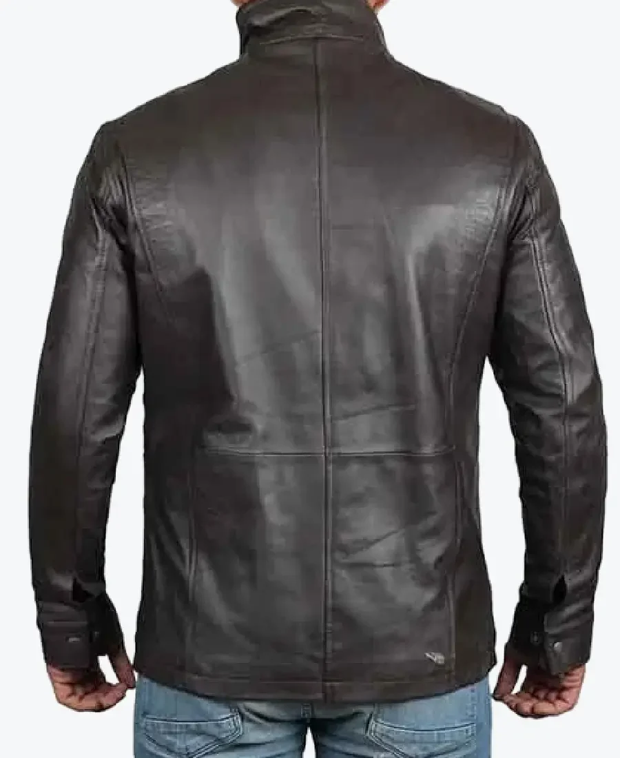 Shop The Men’s Long Black Biker Leather Jacket