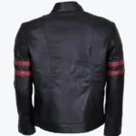 Shop The Men’s Red Striped Retro Biker Jackets Rare Jacket