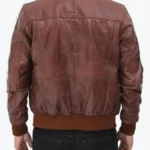 Shop The Ricardo Men’s Brown Biker Bomber Jackets Rare Jacket