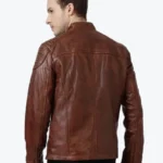 Shop The Thomas Antique Brown Biker Leather Jacket