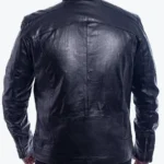 Shop The Trinidad Navy Biker Leather Jacket