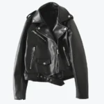 Shop The Women’s Black Leather Biker Jacket - Rare Jackets