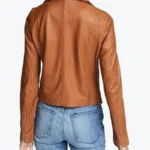 Shop The Women’s Brown Biker Leather Jacket - Rare Jackets