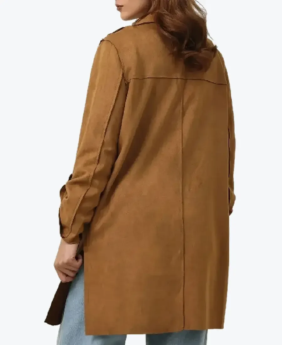 Shop The Women’s Brown Longline Cotton Coat - Rare Jackets