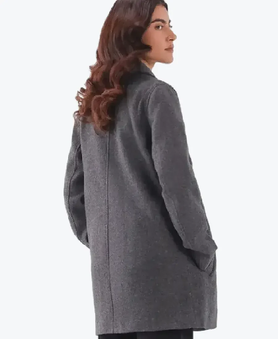 Shop The Women's Grey Mix Wool Coat - Rare Jackets