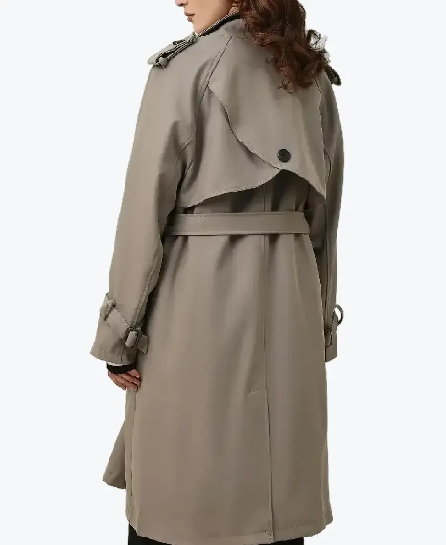 Shop The Women's Khaki Belted D-Ring Cotton Coat - Rare Jackets