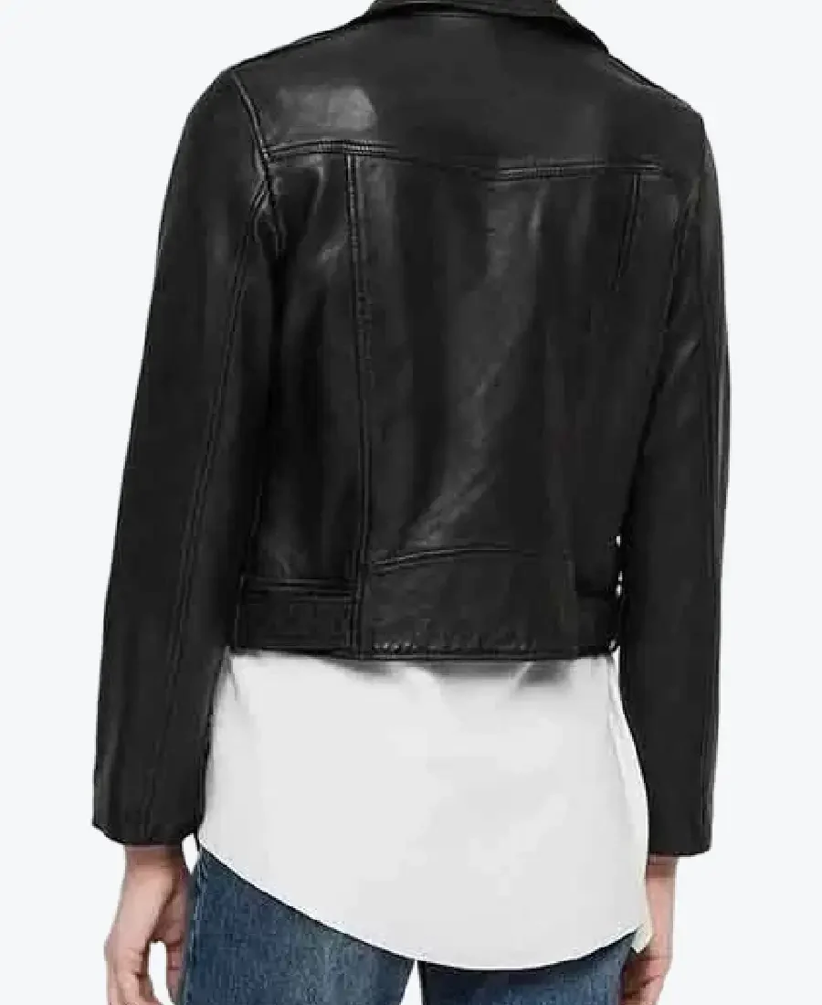 Shop The Women’s Moto Cropped Biker Leather Jackets Rare Jacket