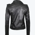 Shop The Women’s Motorcycle Black Asymmetrical Leather Jacket - Rare Jackets
