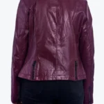 Shop The Women’s Simple Purple Biker Jacket - Rare Jackets