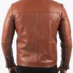 Shop The Yong Men’s Brown Leather Biker Jacket