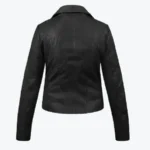Shop the Women Yvonne Black Leather Biker Jackets Rare Jacket