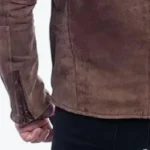 Men's Classic Brown Suede Biker Jacket Sleeves Rare Jacket