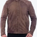 Men's Classic Brown Suede Biker Jacket - Rare Jacket