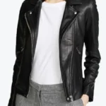 Women’s Biker Black Leather Jackets Rare Jacket