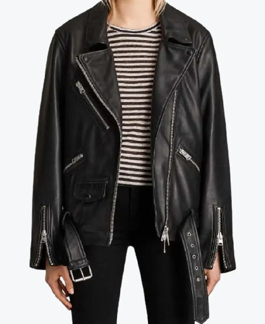 Women’s Black Motorcycle Leather Jackets Rare Jacket