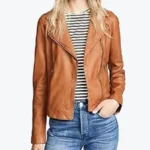Women’s Brown Biker Leather Jacket - Rare Jackets