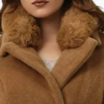 Women’s Brown Elegant Winter Over Coat Collar - Rare Jackets