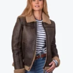 Women’s Cawfell Shearling Aviator Leather Jackets