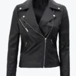 Women’s Classic Black Motorcycle Leather Jackets Rare Jacket
