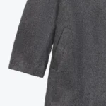 Women's Grey Mix Wool Coat Cuffs - Rare Jackets