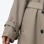 Women's Khaki Belted D-Ring Cotton Coat Cuffs - Rare Jackets