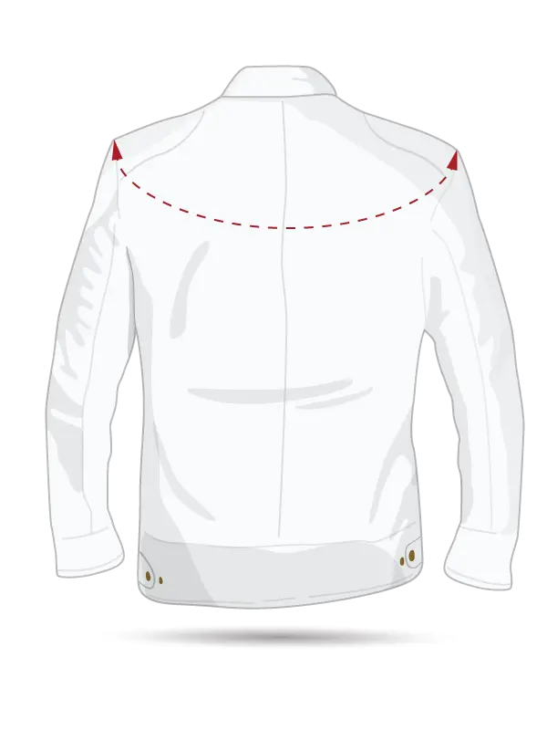 men shoulder size guide | rarejackets