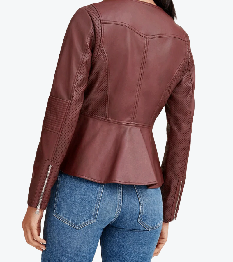 Shop The Women's Brown Quilted Sheepskin Leather Jacket