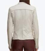 Shop The Women's Stylish Cream Sheepskin Leather Jacket