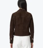 Shop the Women's Brown Suede Leather Biker Jacket